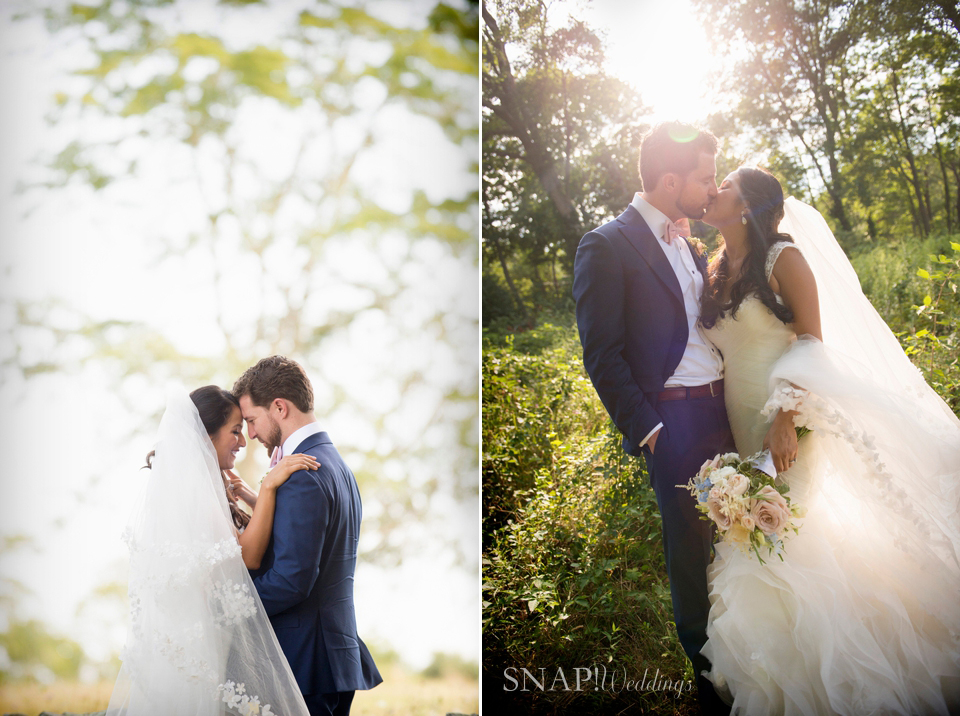 Romantic wedding photography at Colt State Park in Bristol RI