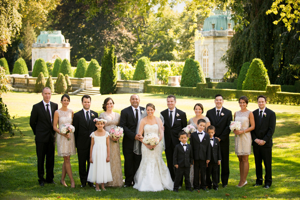 Bridal Party Photos at The Elms Mansion