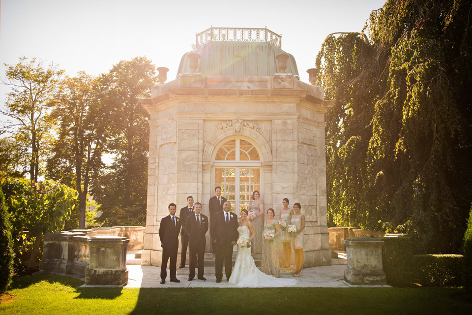 Bridal Party Photos at The Elms Mansion