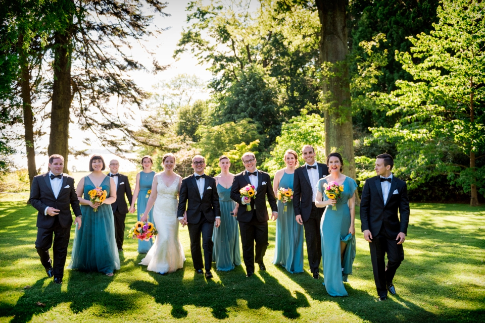 Colorful Wedding at Blithewold 